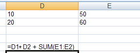 Formula with function